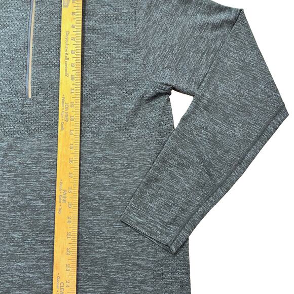 Lululemon Men’s L 1/2 Zip Long Sleeve Pullover Navy Blue Training Running Shirt - Picture 7 of 11